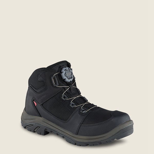 Red Wing Hiking Boots Mens Black/Grey - Trades - 5-inch Waterproof Safety Toe - 8465207-ZE